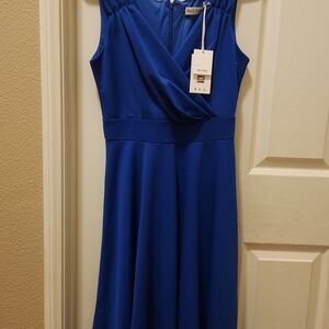 Grace Karin Royal Blue Midi Dress